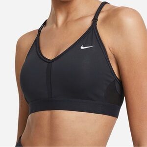 Nike Women's Black V-Neck Sports Bra